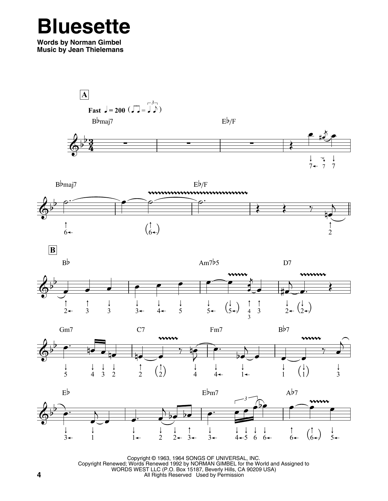 Product gallery: Page 1 of 1 Bluesette, Toots Thielmans