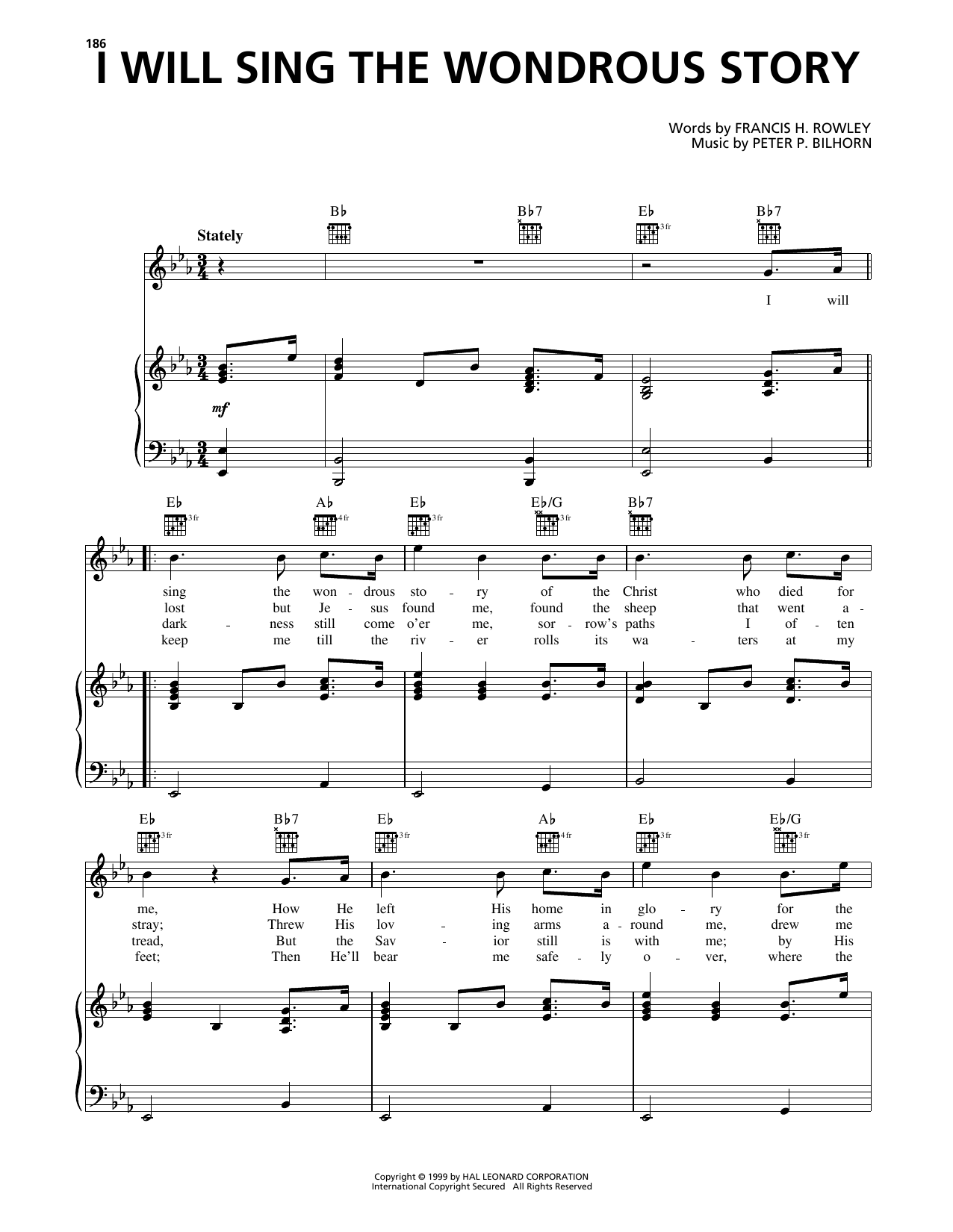 Product picture to: I Will Sing The Wondrous Story