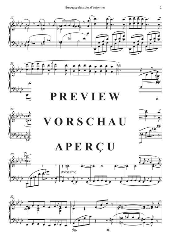 Produktgalerie: Seite 5 von 6 Berceuse des soirs d´automne , , Klavier Solo
