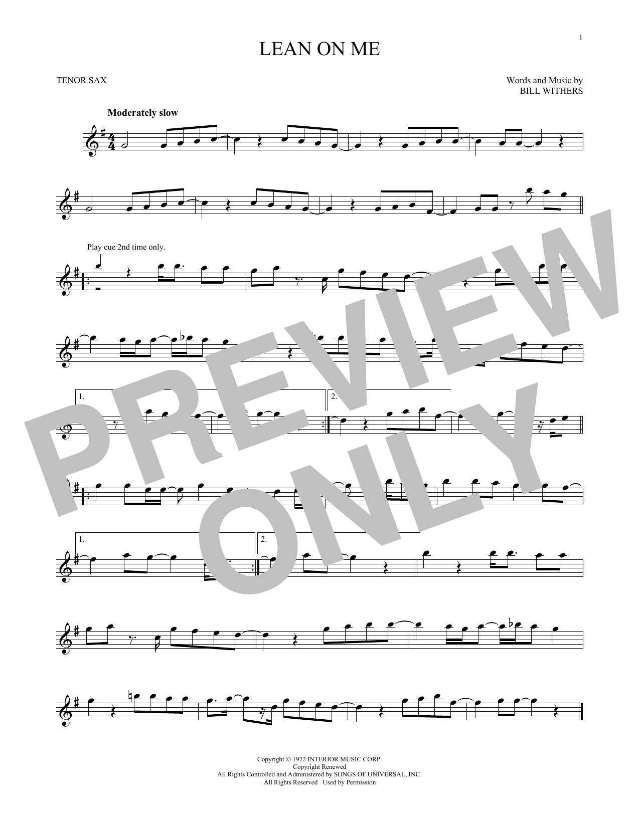 Product gallery: Page 1 of 1 Lean On Me, Bill Withers