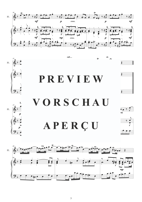 Produktgalerie: Seite 4 von 11 Flute Concerto No.2 in F-Dur Op.5, , Querflöte Solo und Klavier/Cembalo