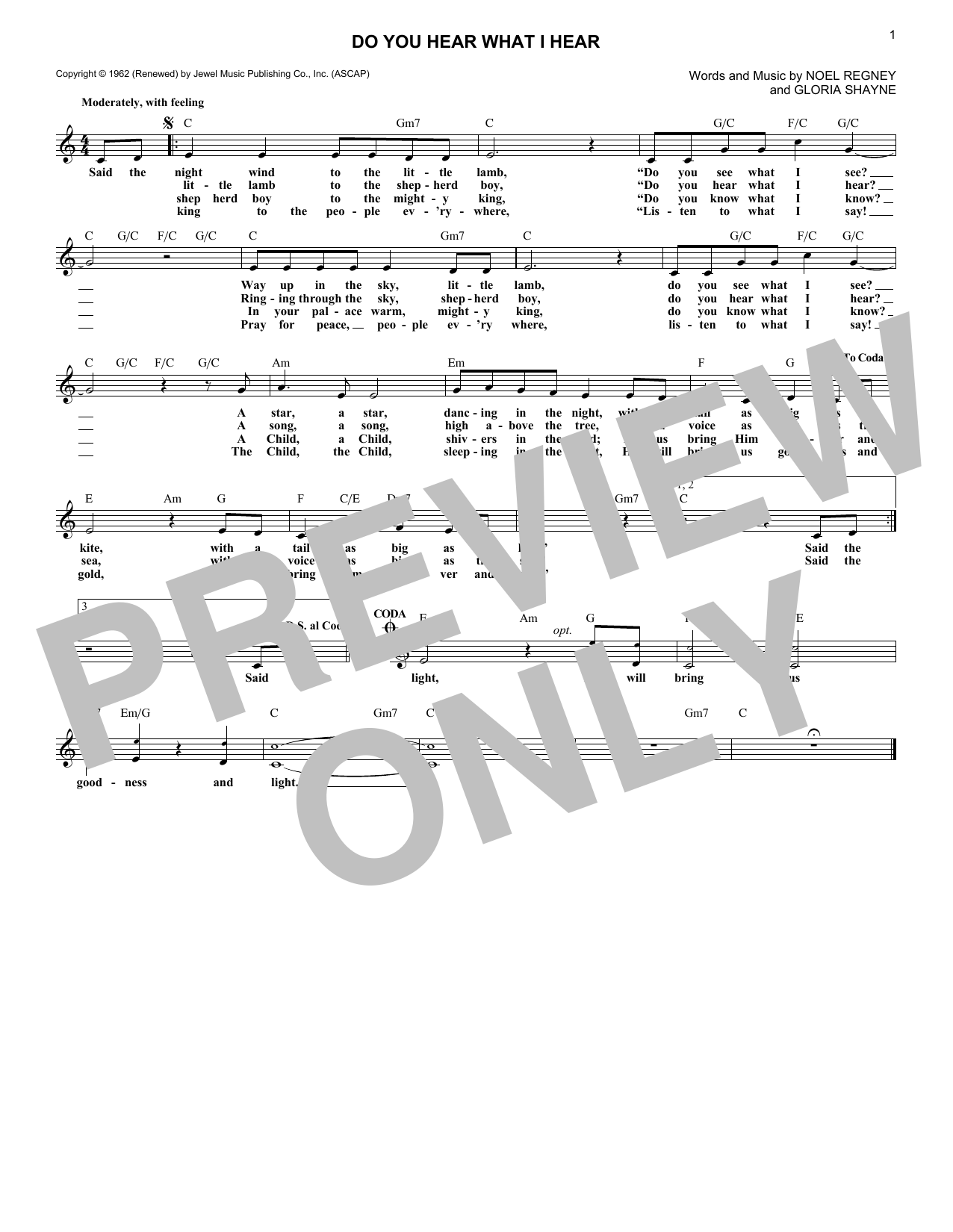 Product gallery: Page 1 of 1 Do You Hear What I Hear, Gloria Shayne