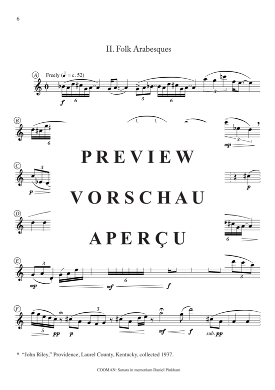 Product gallery: Page 7 of 19 Sonata in memoriam Daniel Pinkham , , (transverse flute)