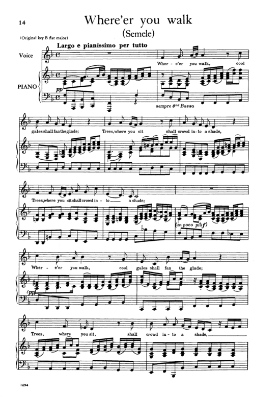 Product picture to: Where'er you walkGeorg Friedrich Händel