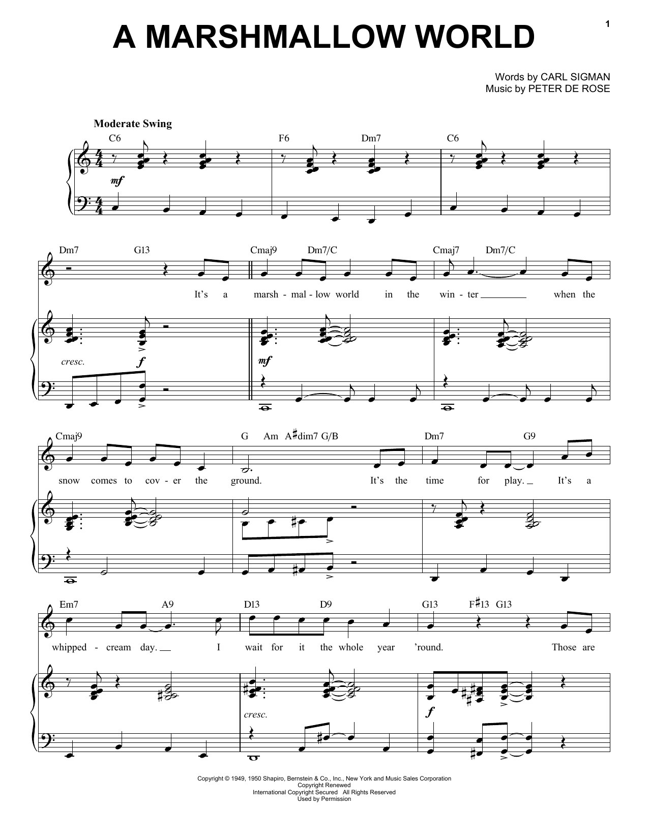 Product picture to: A Marshmallow World [Jazz Version] (arr. Brent Edstrom)