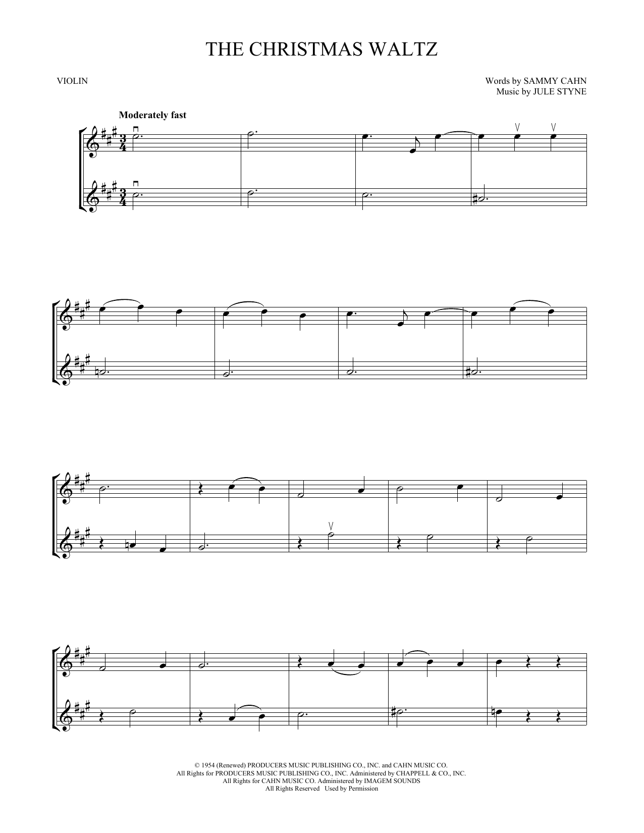 Product gallery: Page 1 of 1 The Christmas Waltz, Jule Styne