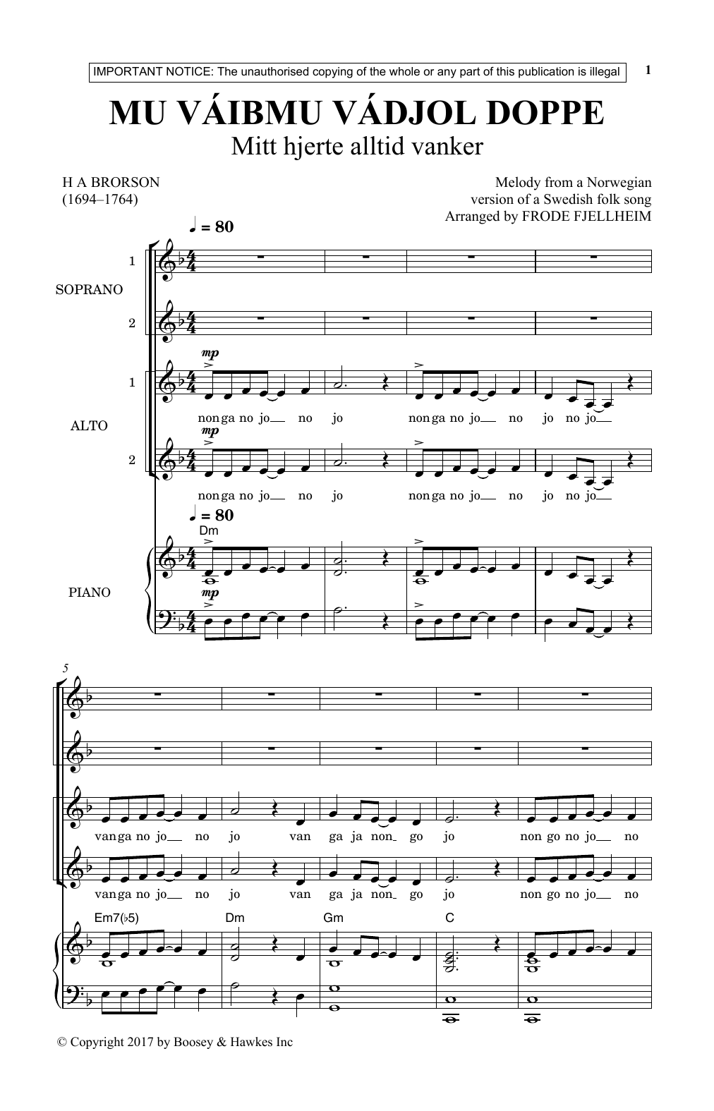 Produktgalerie: Seite 1 von 1 Mu Vaibmu Vadjol Doppe, Frode Fjellheim, Chor