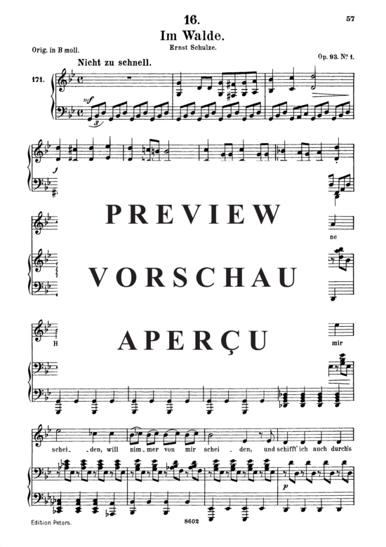 Product gallery: Page 2 of 10 Im Walde D.834, , Medium Voice and Piano