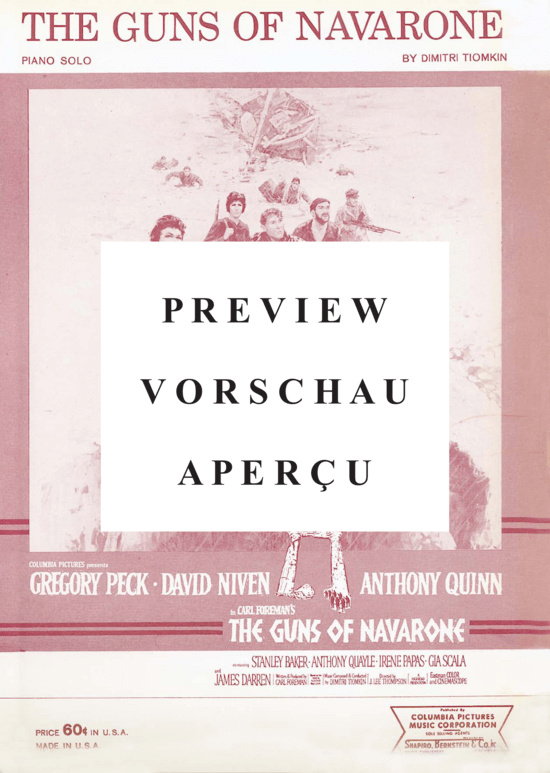 gallery: The Guns Of Navarone , Soundtrack, (Klavier + Gesang)