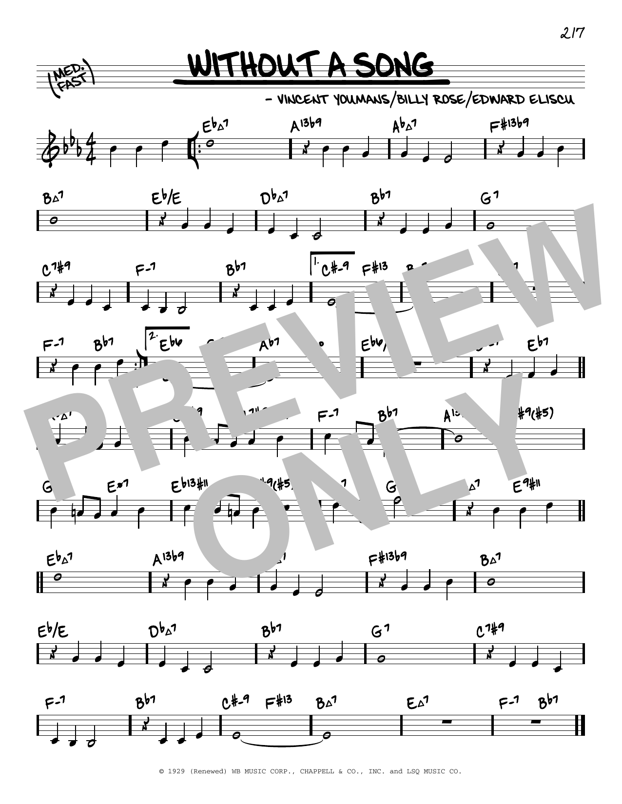 Produktbild zu: Without A Song (arr. David Hazeltine)