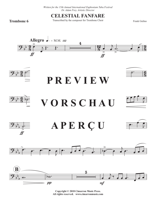 Product gallery: Page 19 of 21 Celestial Fanfare , , (Brass ensemble for 6x poaune + 2x bass trombone)