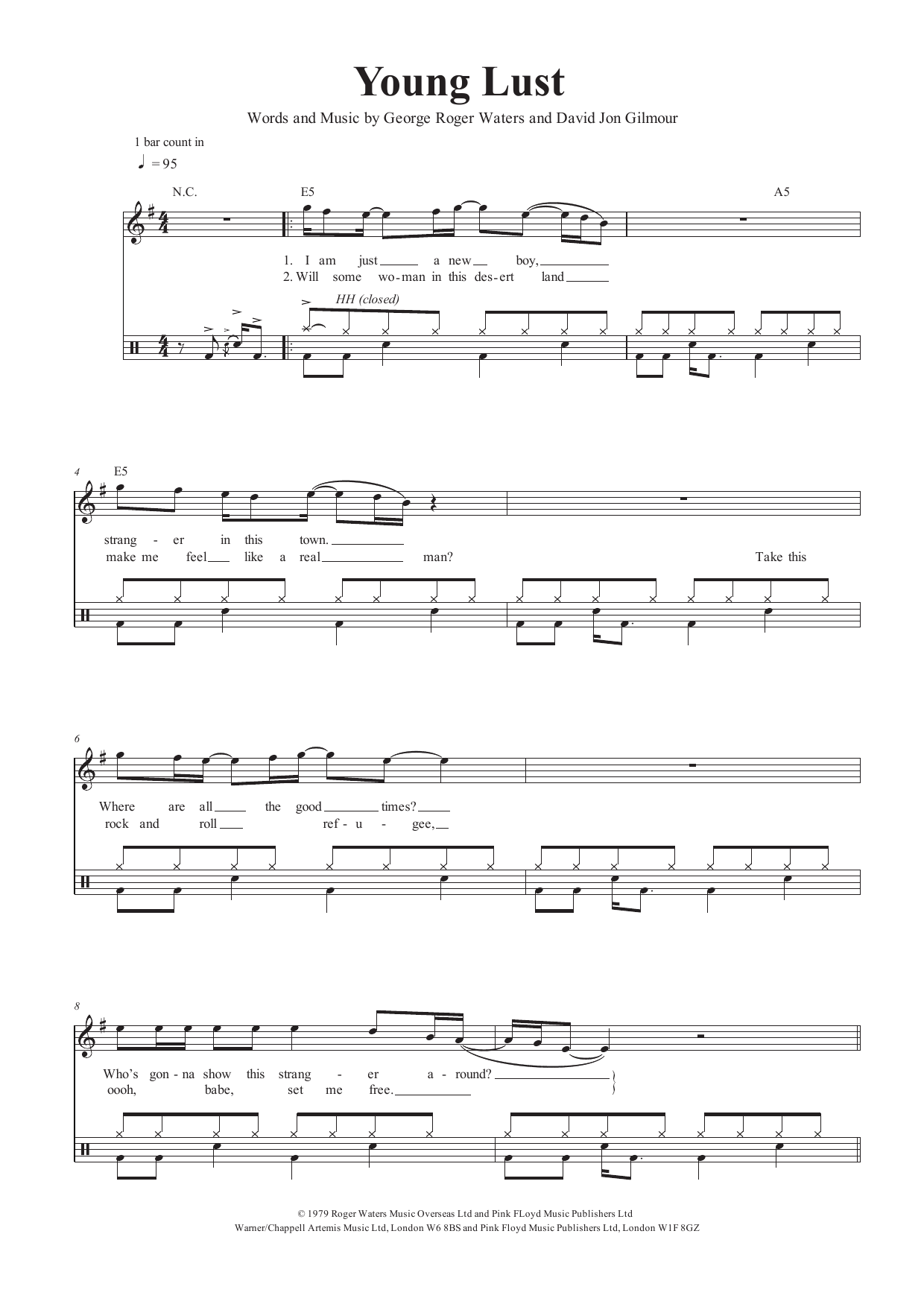 Product gallery: Page 1 of 1 Young Lust, Pink Floyd