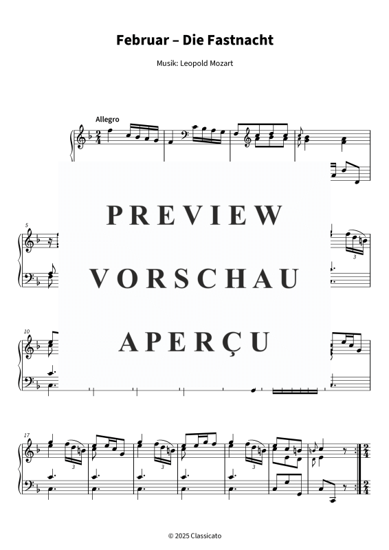 gallery: Februar - Die Fastnacht, , (Klavier Solo)