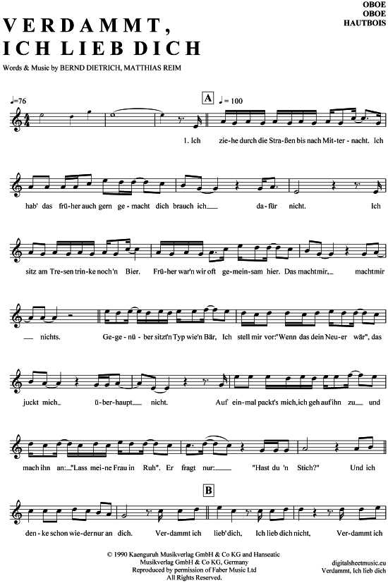 gallery: Verdammt ich lieb dich , Reim, Matthias, (Oboe)