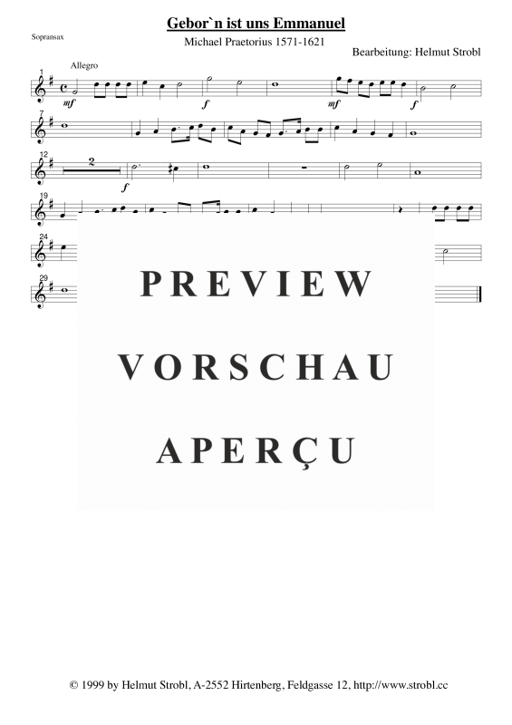 gallery: Geborn ist uns Emmanuel, , Saxophonquintett AATTB