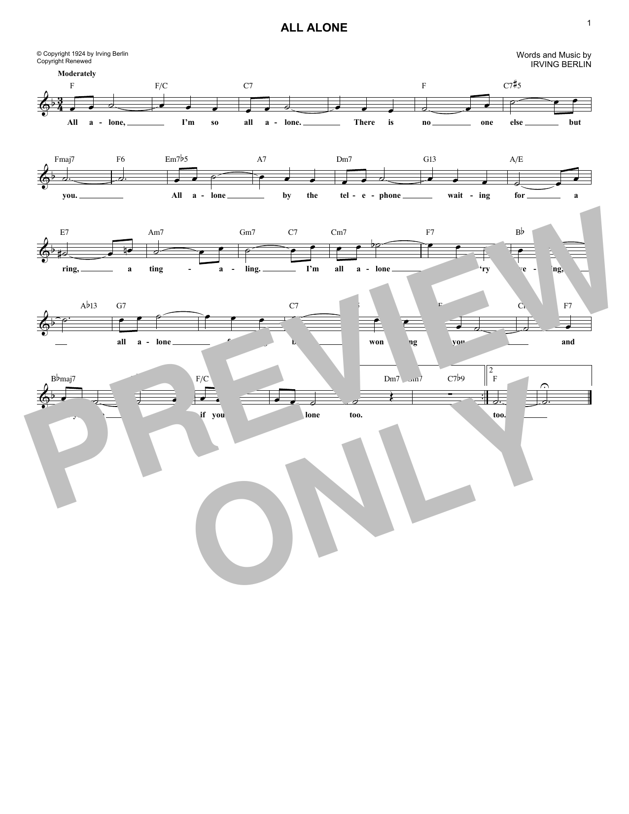 Produktbild zu: All Alone