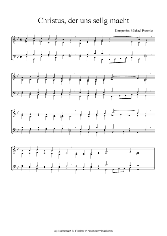 Product picture to: Christus, der uns selig macht Michael Pratorius