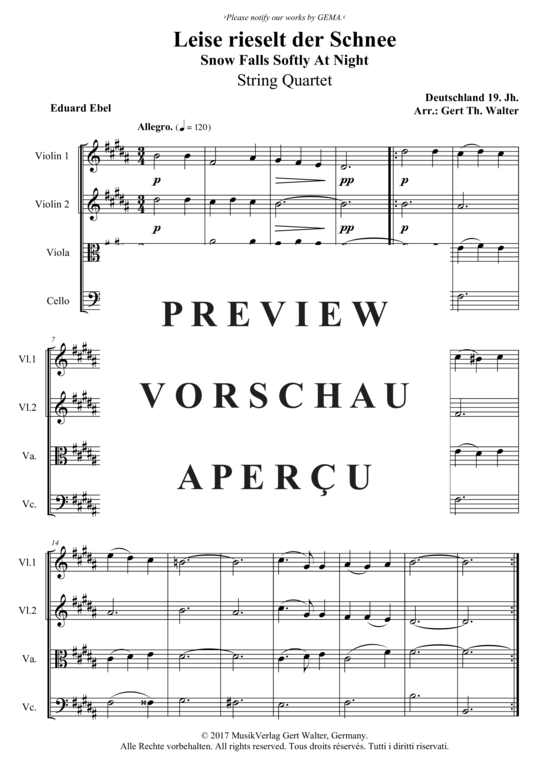 Produktbild zu: Leise rieselt der Schnee Traditional