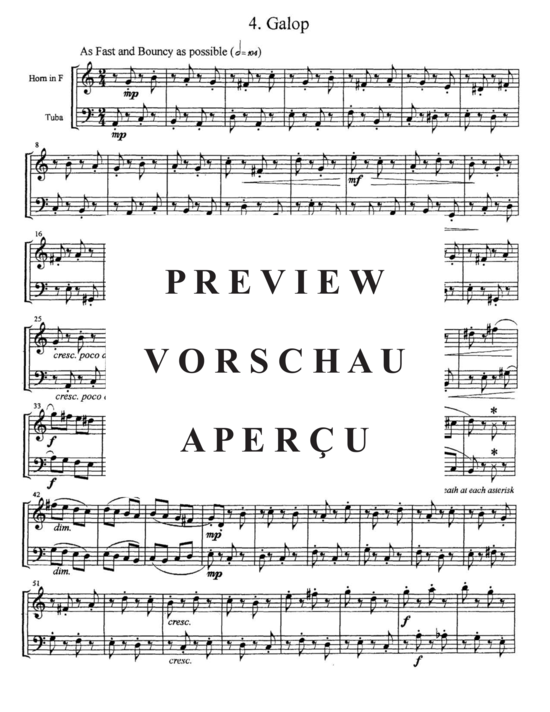 Produktgalerie: Seite 15 von 21 Oompah Suite , , (Duett für Horn in F +Tuba)