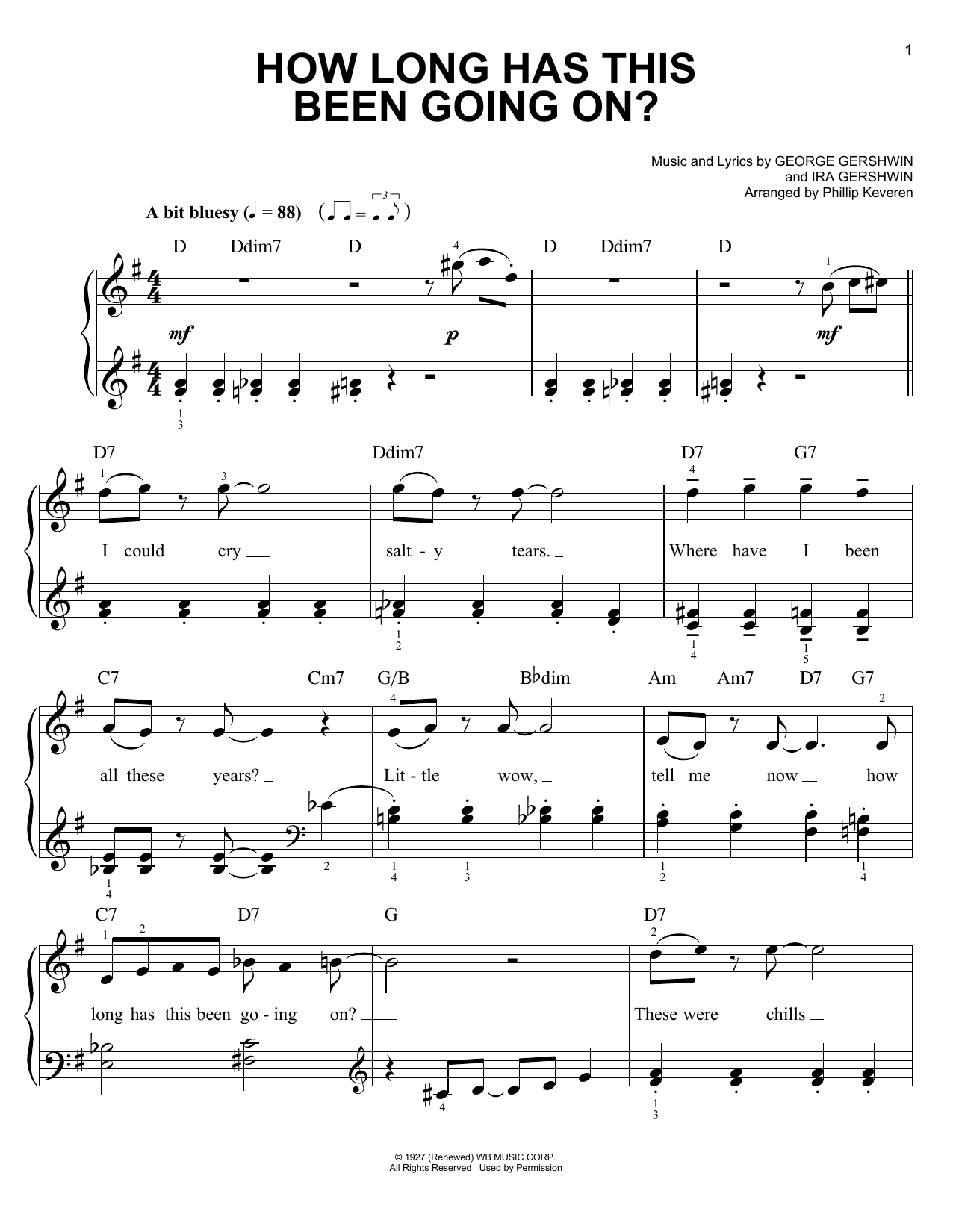 Product picture to: How Long Has This Been Going On? (arr. Phillip Keveren)