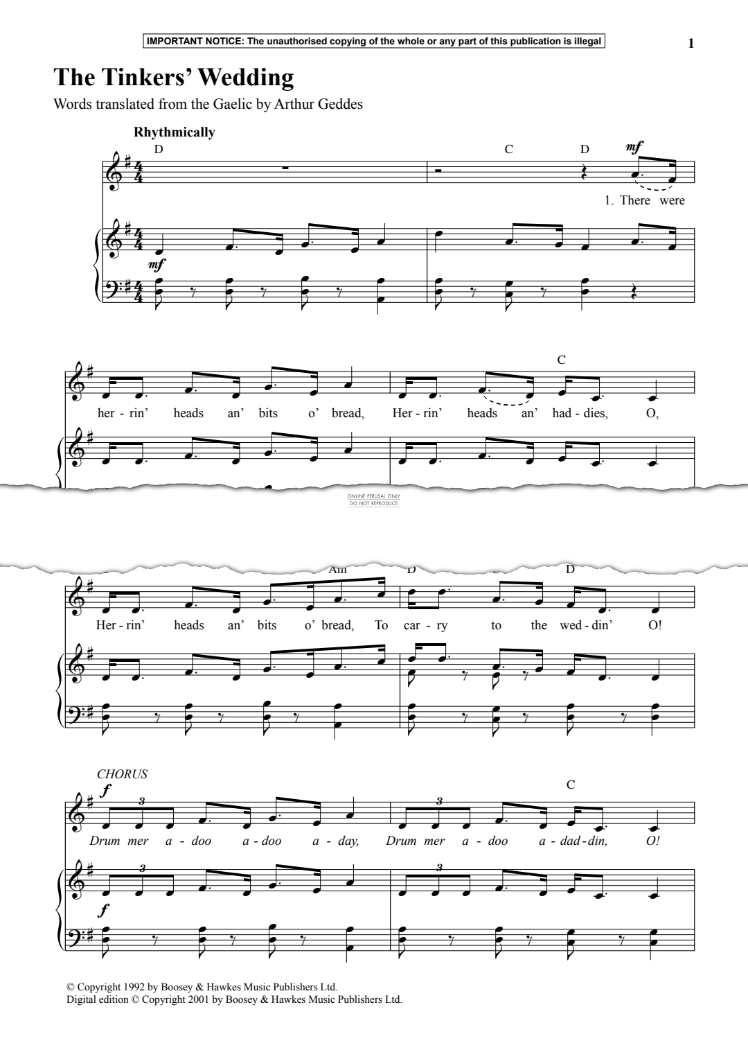 gallery: The Tinkers’ Wedding, Traditional, Gesang, Klavier