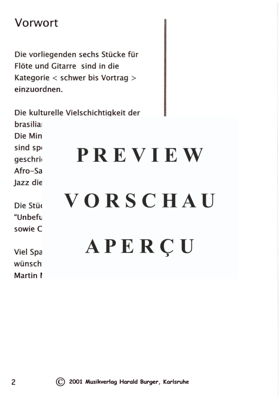 Produktgalerie: Seite 5 von 11 6 Mininos für Gitarre und Flöte, , Querflöte und Gitarre