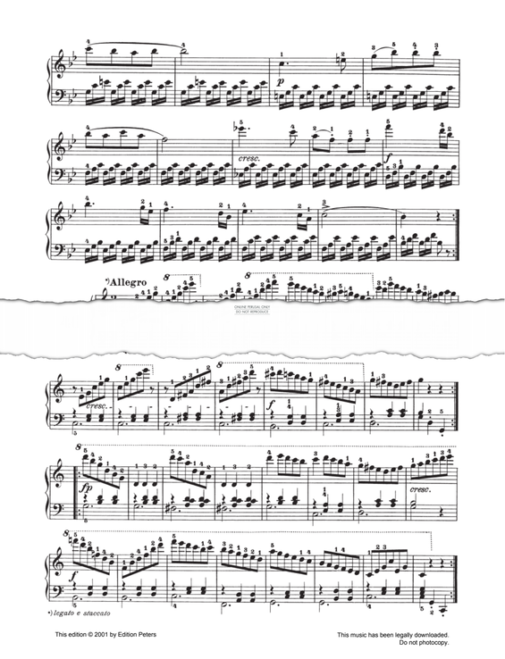 Produktgalerie: Seite 1 von 1 Allegro Op. 139 No. 46, Carl Czerny, Klavier