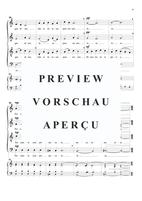 Produktgalerie: Seite 10 von 11 Jesu dulcis memoria (motet on Gregorian theme), , Gemischter Chor