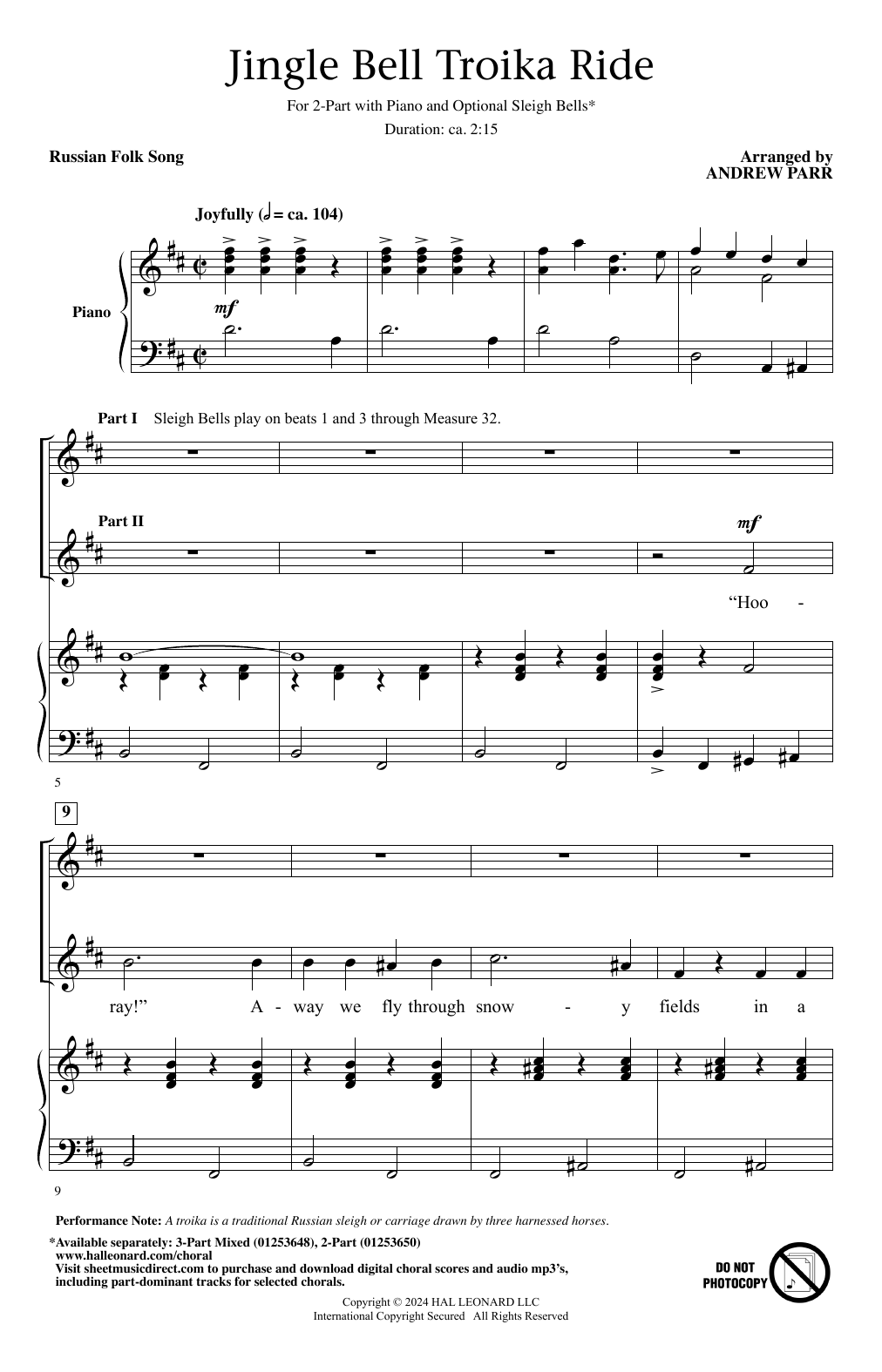 Produktbild zu: Jingle Bell Troika Ride
