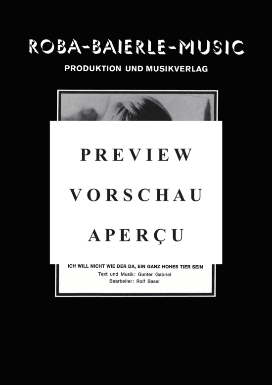 Produktgalerie: Seite 2 von 4 Du da, ich will nicht wie der da, ein ganz hohes Tier sein , Gabriel, Gunter, Klavier und Gesang