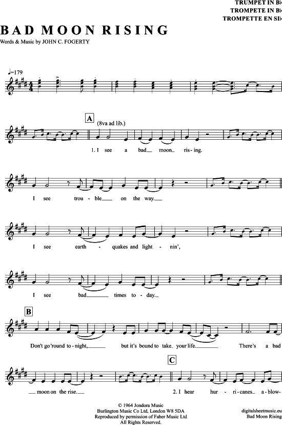 Produktbild zu: Bad Moon Rising Creedence Clearwater Revival