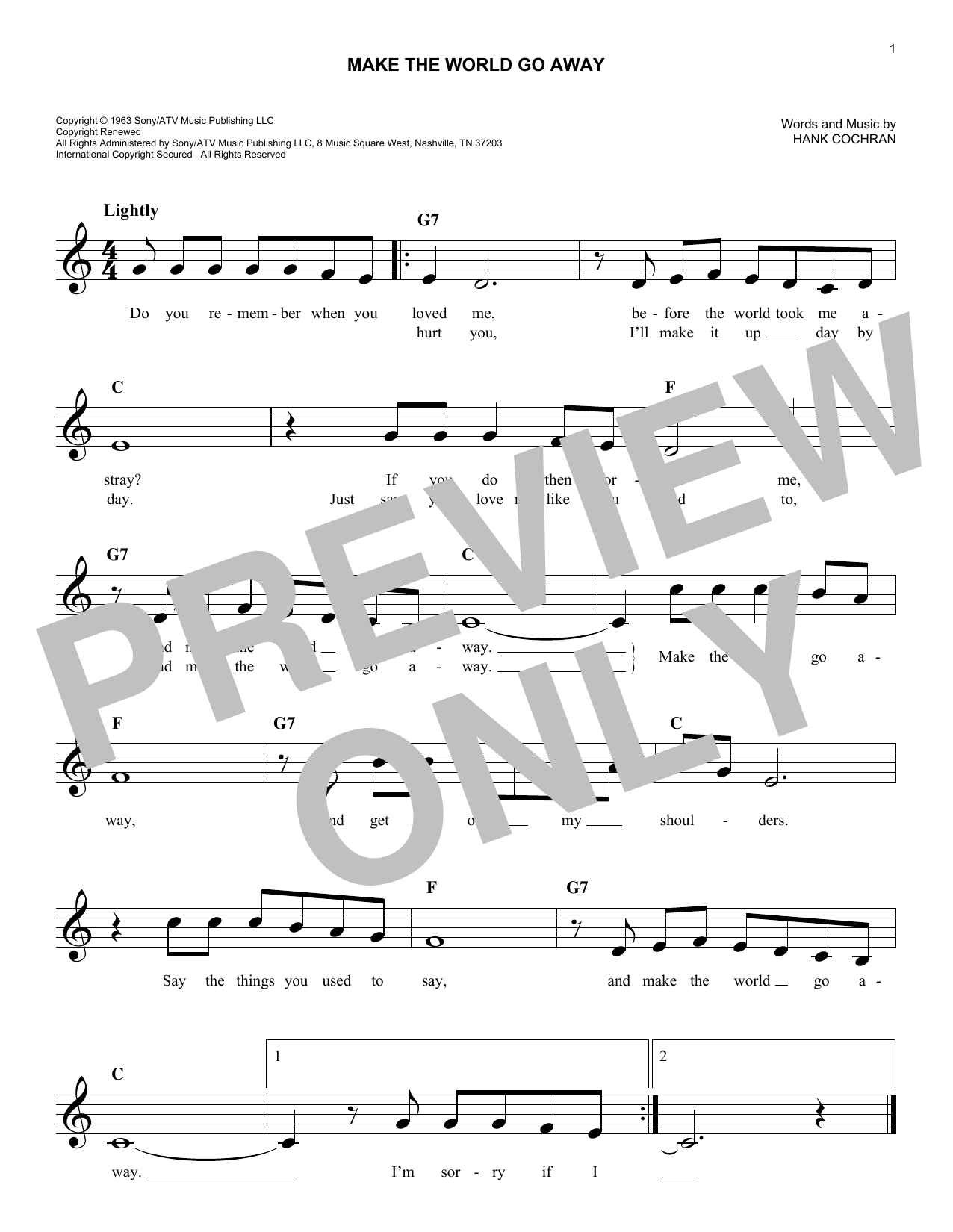 Produktbild zu: Make The World Go Away