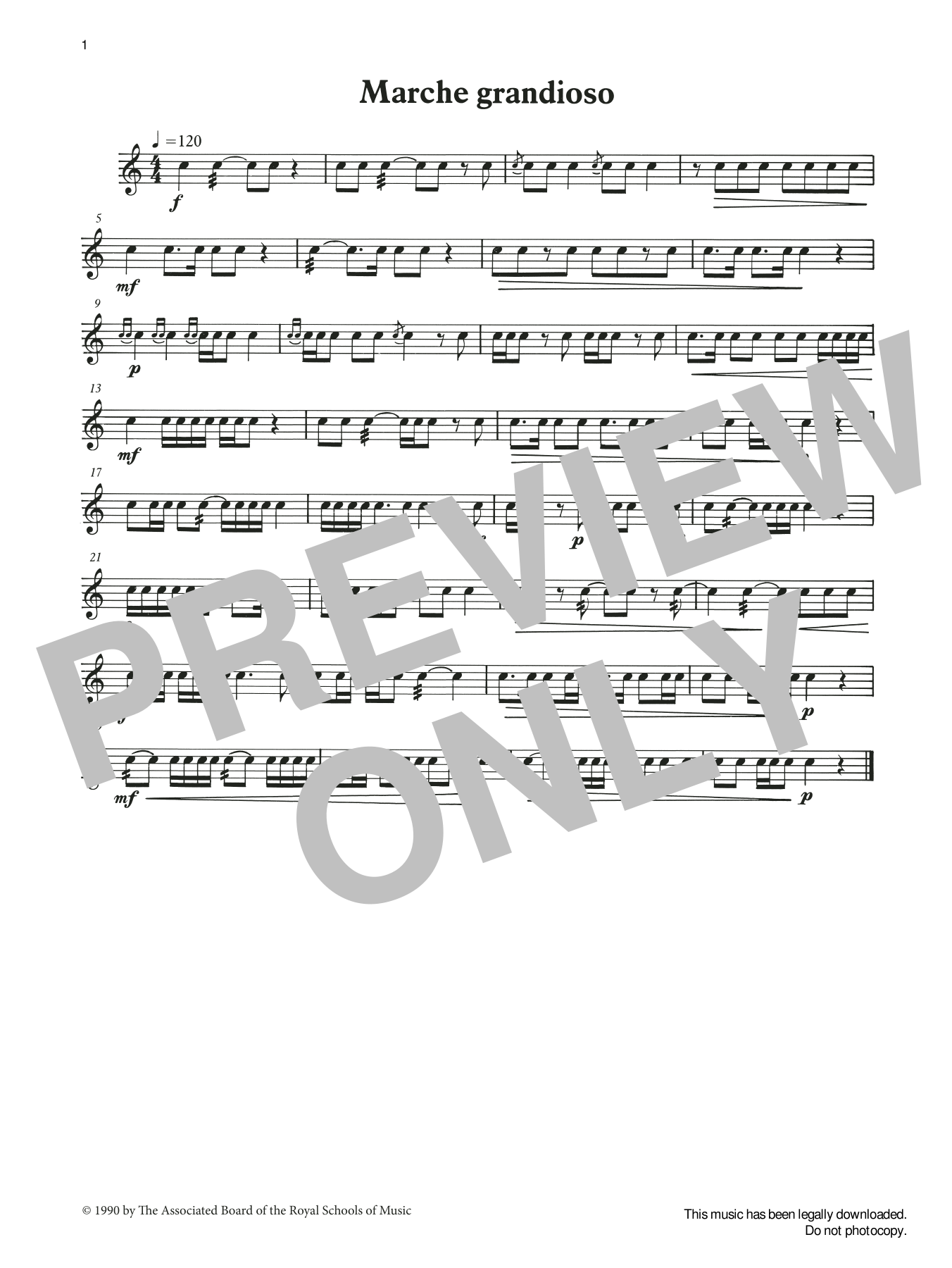 Produktgalerie: Seite 1 von 1 Marche grandioso from Graded Music for Snare Drum, Book II, Ian Wright and Kevin Hathaway, Percussion