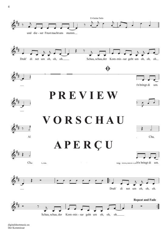 Produktgalerie: Seite 5 von 5 Der Kommissar , Falco, Trompete in B