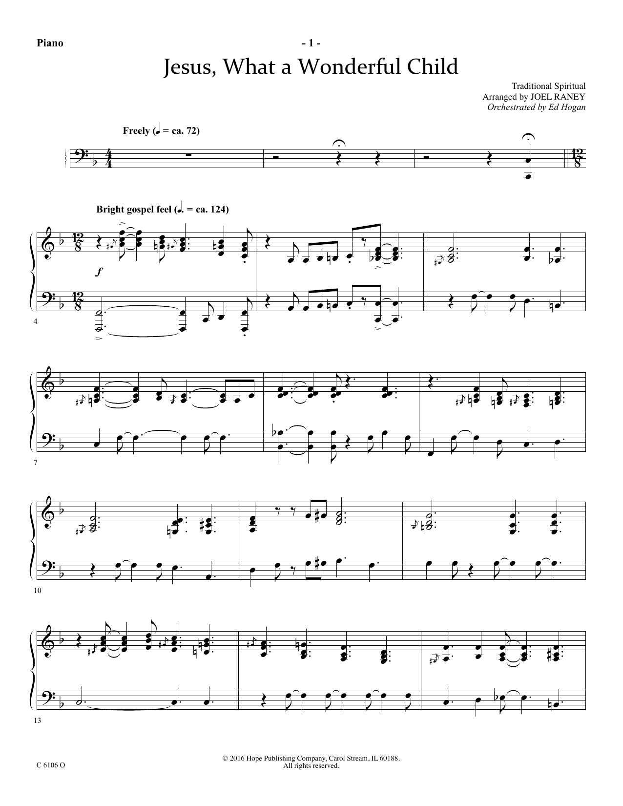 Product picture to: Jesus, What a Wonderful Child - Piano