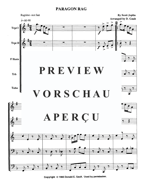 Produktgalerie: Seite 3 von 11 Paragon Rag, , Blechbläser Quintett