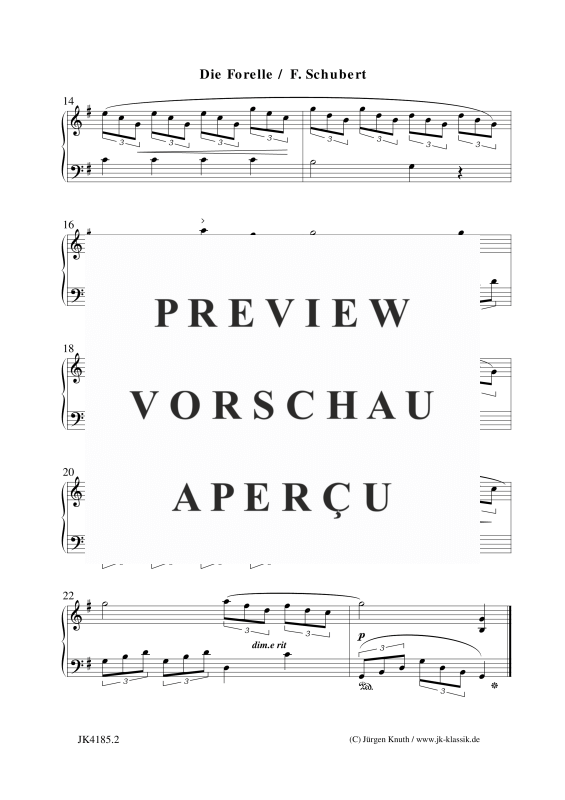 gallery: Die Forelle, , Klavier Solo