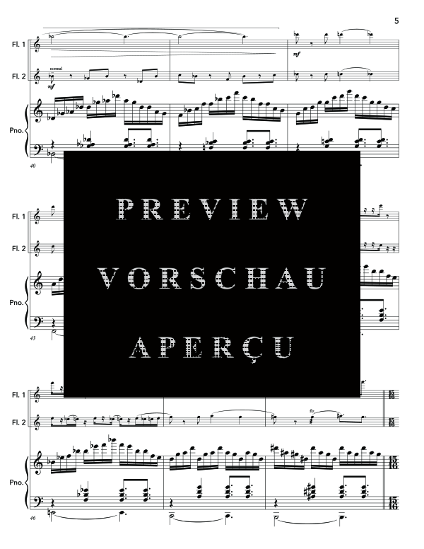 Produktgalerie: Seite 9 von 11 A Ways In..., , (Trio 2x Flöte und Klavier)
