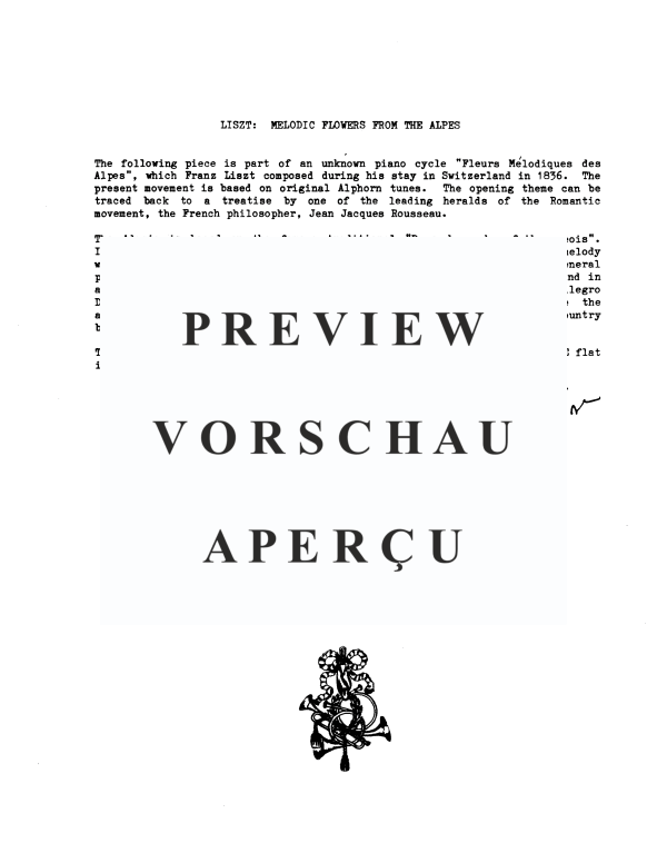 Produktgalerie: Seite 3 von 11 Fleurs Melodies des Alpes No. 6 (Melodic Flowers of the Alps), , Alphorn in F und Horn Quintett