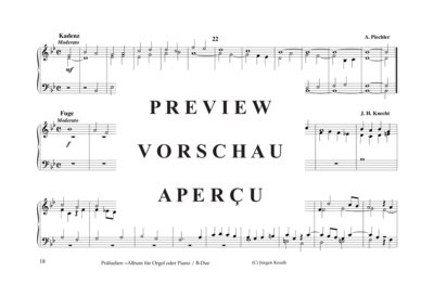 gallery: Präludien =Album für Orgel oder Piano , , (B-Dur)