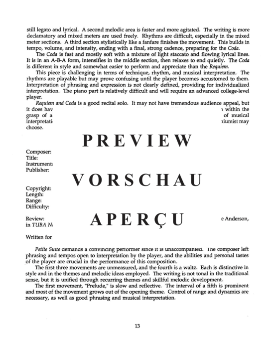 gallery: An Annotated Bibliography , , (Euphonium)