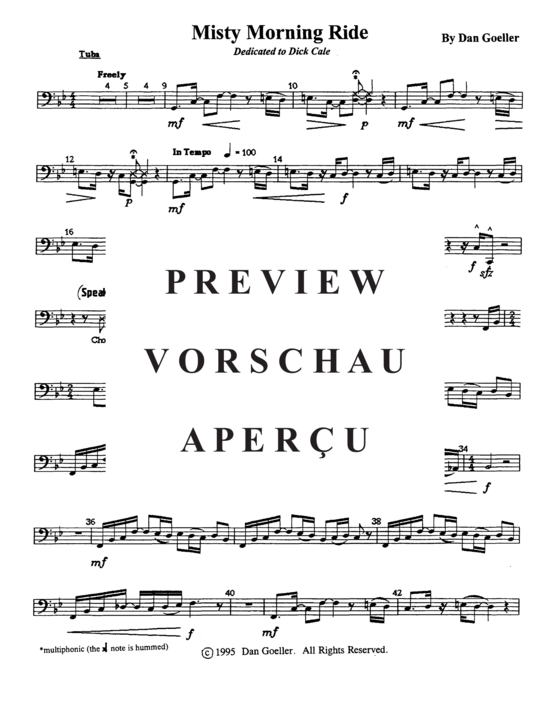 Produktgalerie: Seite 14 von 16 Misty Morning Ride , , (Tuba + Klavier)