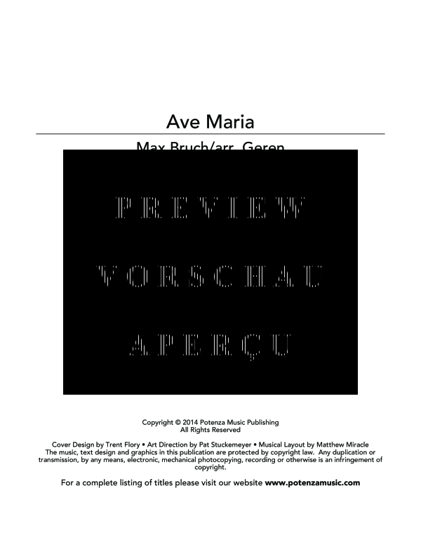 Produktgalerie: Seite 3 von 11 Ave Maria, , (Tuba Solo + Posaunen Ensemble)