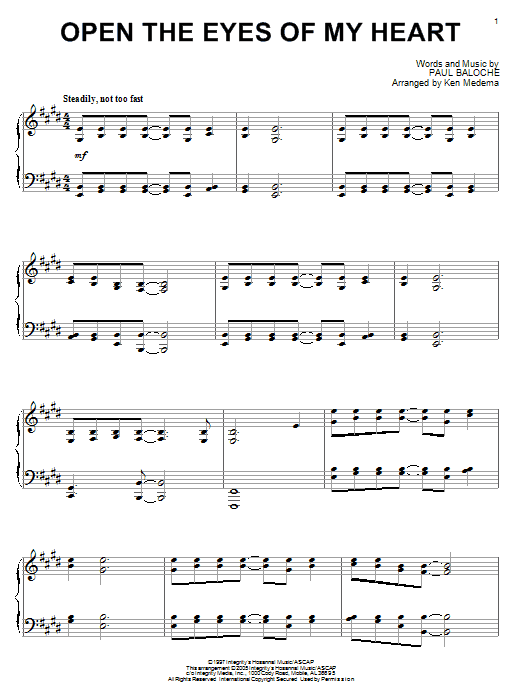 Product gallery: Page 1 of 1 Open The Eyes Of My Heart, Paul Baloche