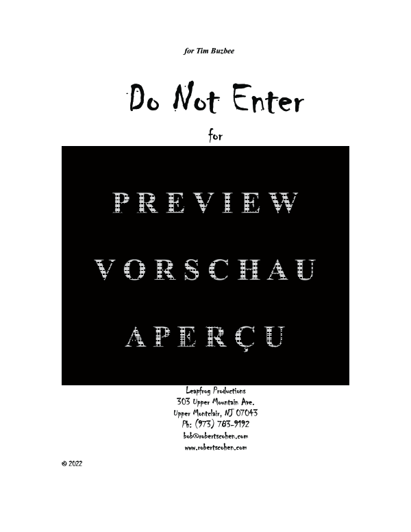 Produktgalerie: Seite 5 von 11 Do Not Enter, , (Tuba und Klavier)