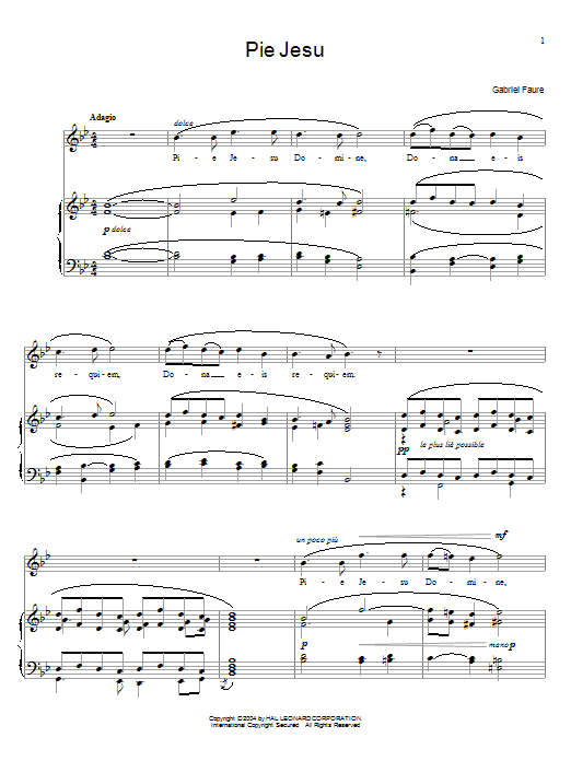 Produktbild zu: Pie Jesu