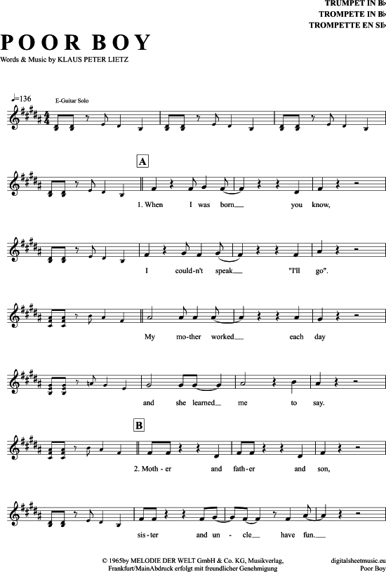 Produktbild zu: Poor Boy The Lords