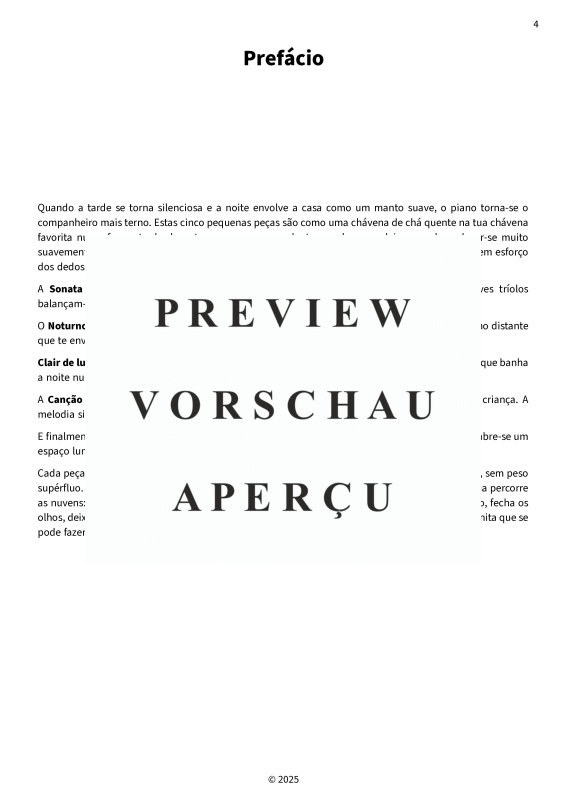 gallery: Peças noturnas sonhadoras - Peças para piano simplificadas para a paz interior, , Klavier Solo