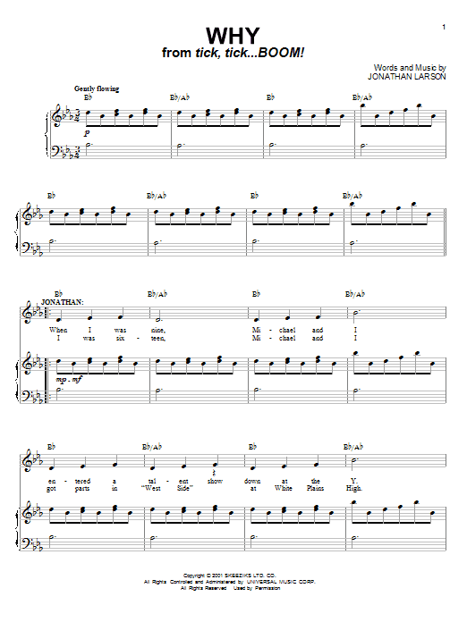 Produktbild zu: Why (from tick, tick... BOOM!)