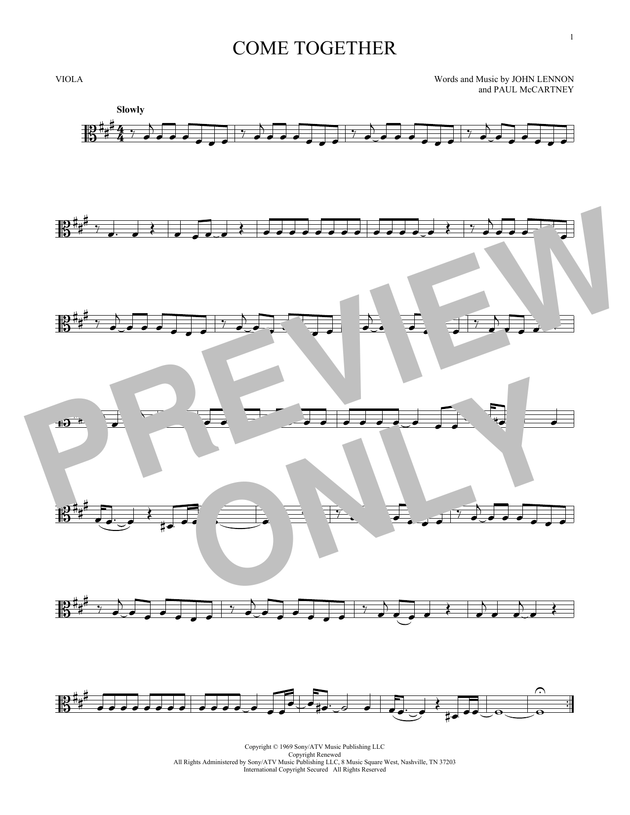Product gallery: Page 1 of 1 Come Together, The Beatles
